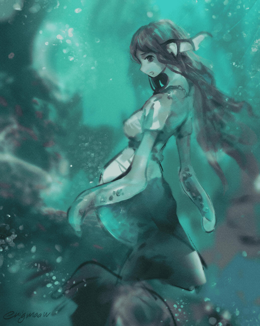 Fullbody illustration with simple photo background 50$